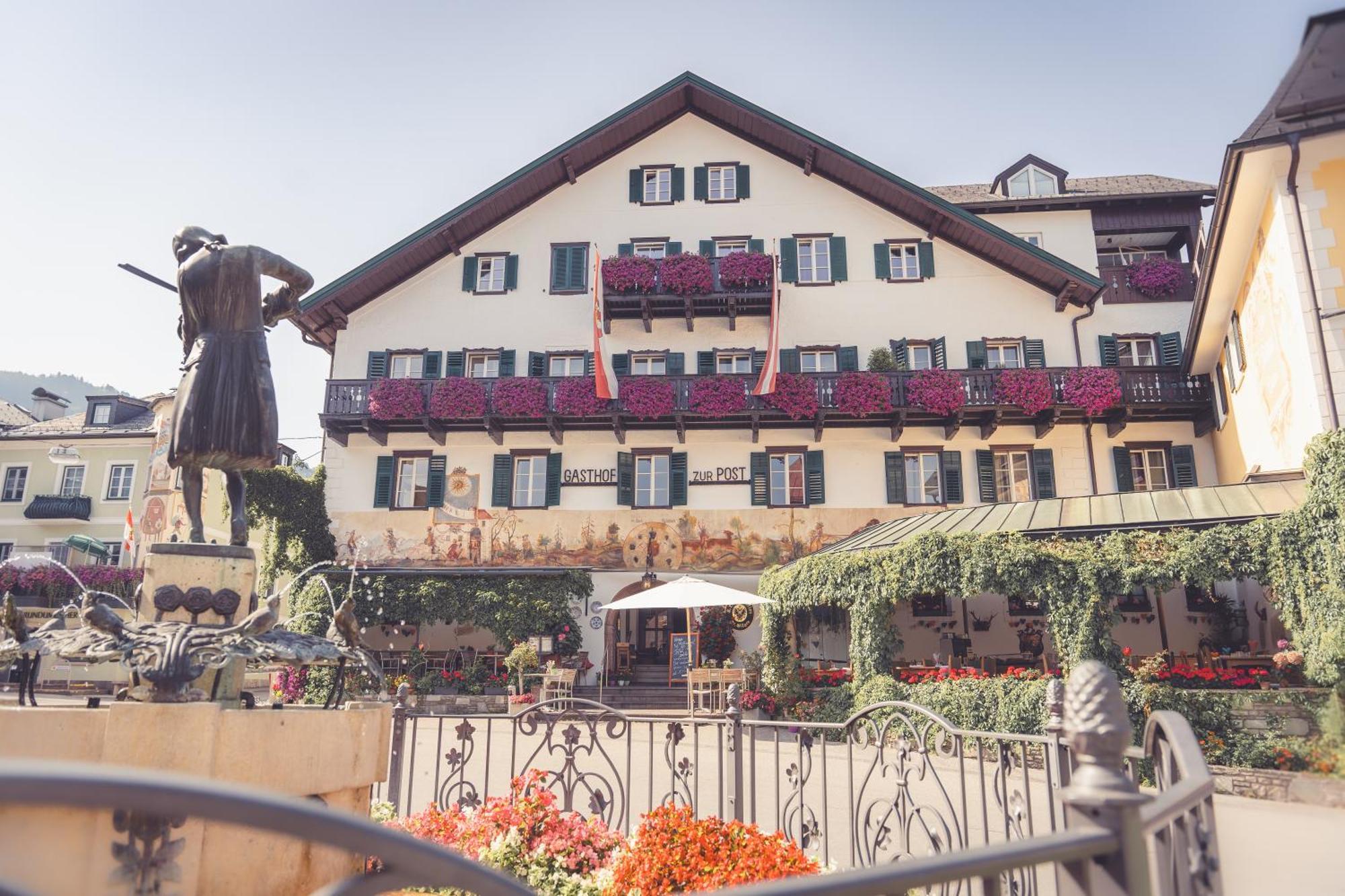 Hotel Gasthof Zur Post Sankt Gilgen Exterior foto